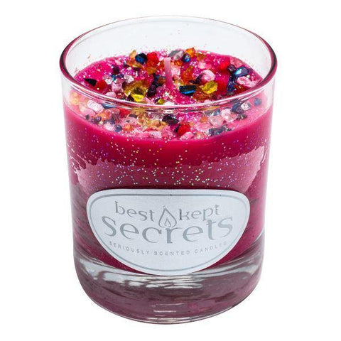 Seriously Scented Shimmering Glass Candle - Modern Blush Candles Foxyavenue UK