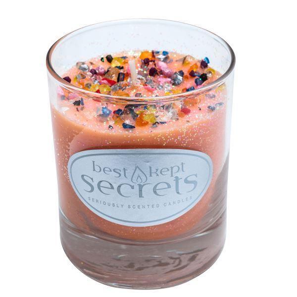 Seriously Scented Shimmering Glass Candle - Paradise Blossom Candles Foxyavenue UK