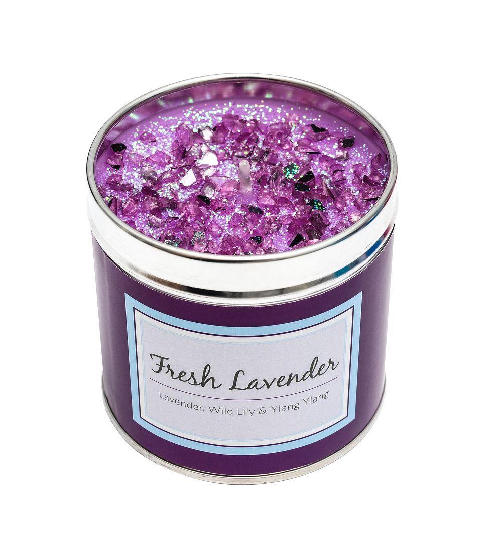 Seriously Scented Tin Candle - Fresh Lavender Candles Foxyavenue UK