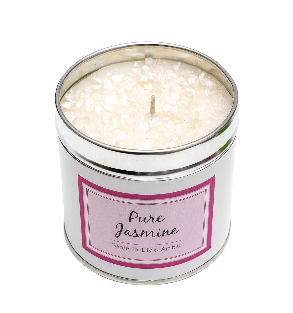 Seriously Scented Tin Candle - Pure Jasmine Candles Foxyavenue UK