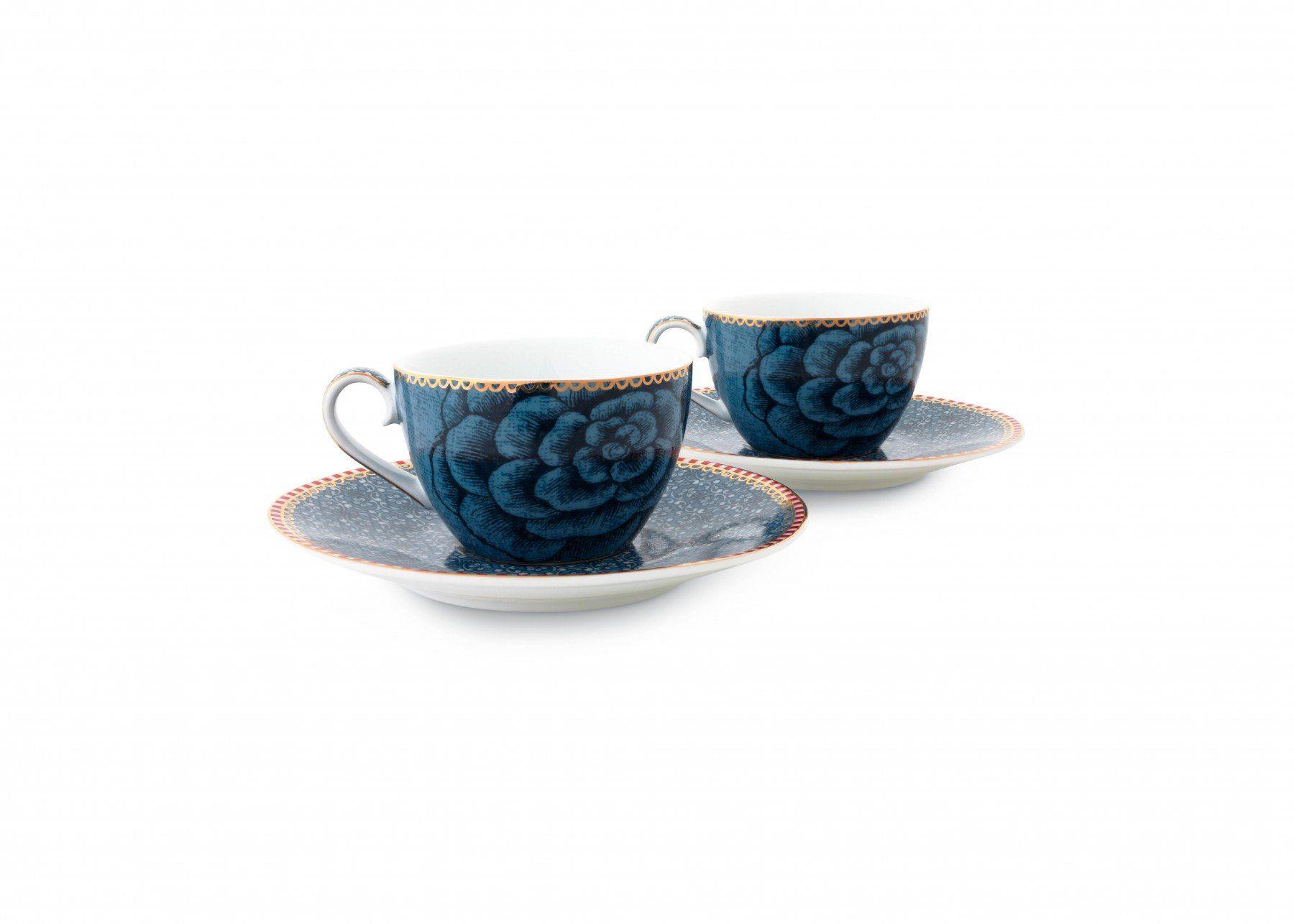 Set of 2 Spring to Life Expresso Cups and Saucers Infuser Foxyavenue UK