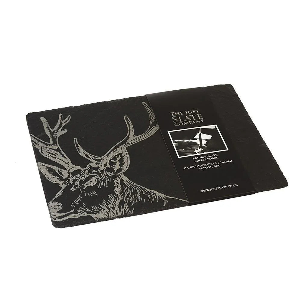 Slate Stag Cheese Board Tableware Foxyavenue UK