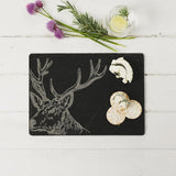 Slate Stag Cheese Board Tableware Foxyavenue UK