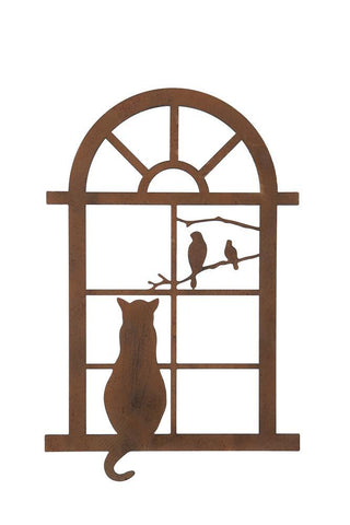 Small Cat in Window Plaques Foxyavenue UK