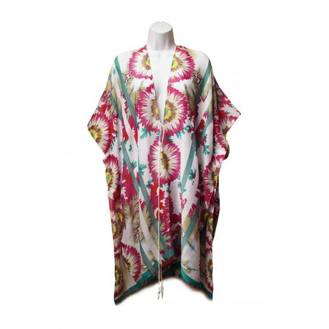 Soft Printed Pareo Sarong Dress with Sunflower Pattern Sarong Foxyavenue UK