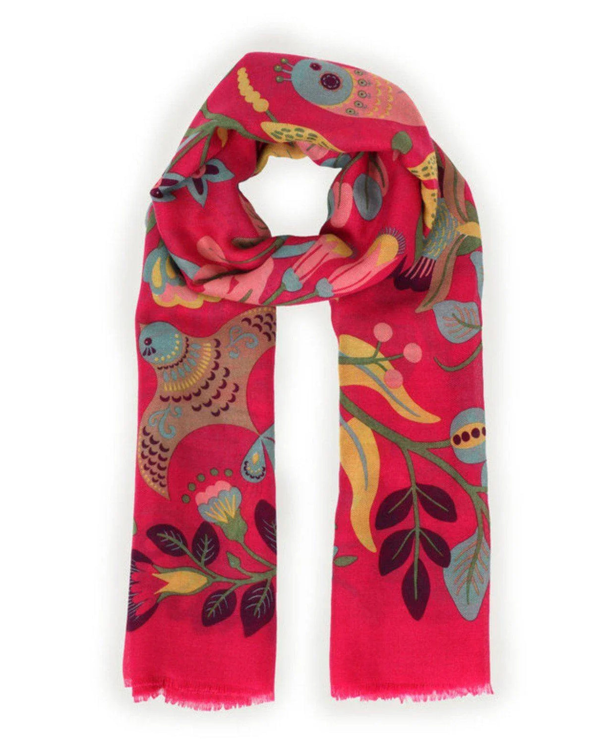 South American Floral Print Scarf Scarf Foxyavenue UK