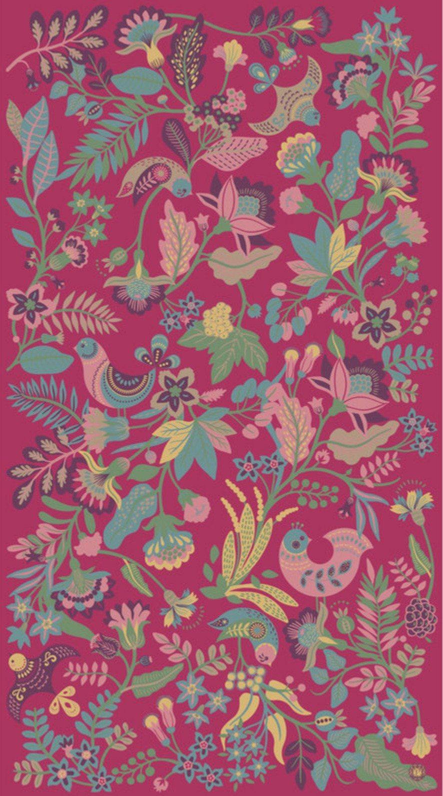 South American Floral Print Scarf Scarf Foxyavenue UK