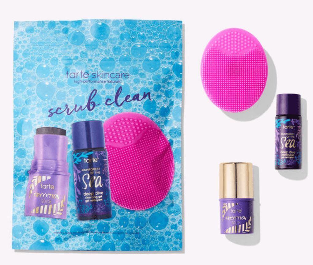tarte - limited-edition scrub clean cleansing set Makeup Foxyavenue UK