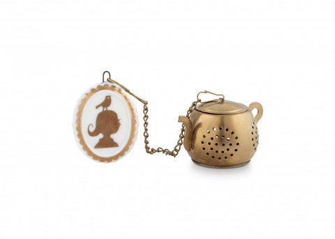 Tea Infuser Medallion Royal White Infuser Foxyavenue UK