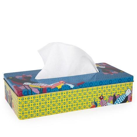 Tissue Box - Birds of Paradise Tableware Foxyavenue UK