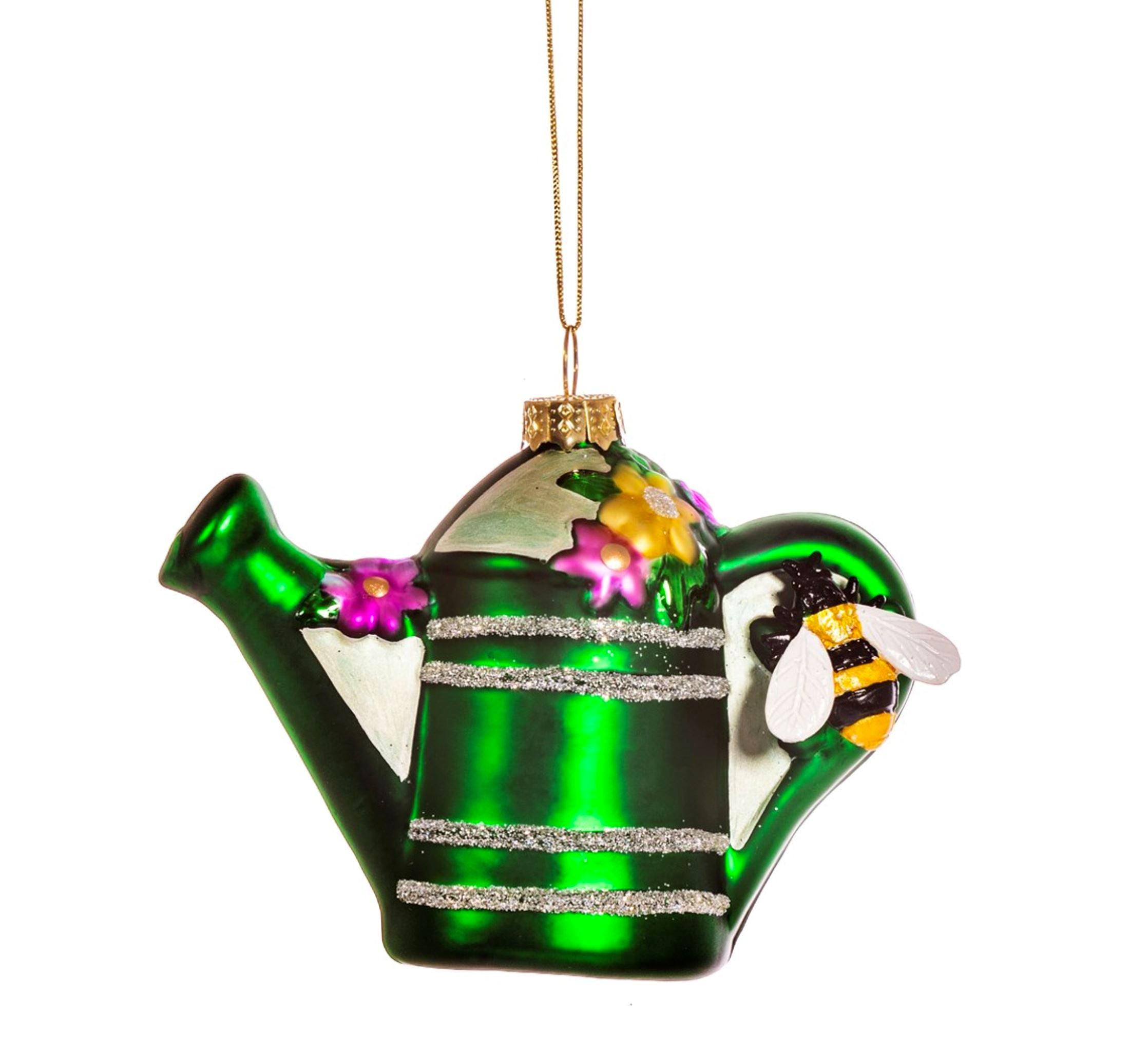 Watering Can Shaped Bauble Christmas Decorations Foxyavenue UK