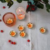 White Daffodil Scented Tea lights Tealights Foxyavenue UK