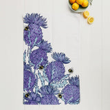 White & Lilac Thistle Tea Towel Tea Towel Foxyavenue UK