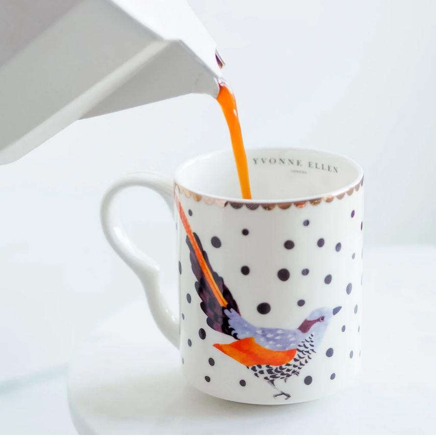 Yvonne Ellen Bird Small Mug Tableware Foxyavenue UK