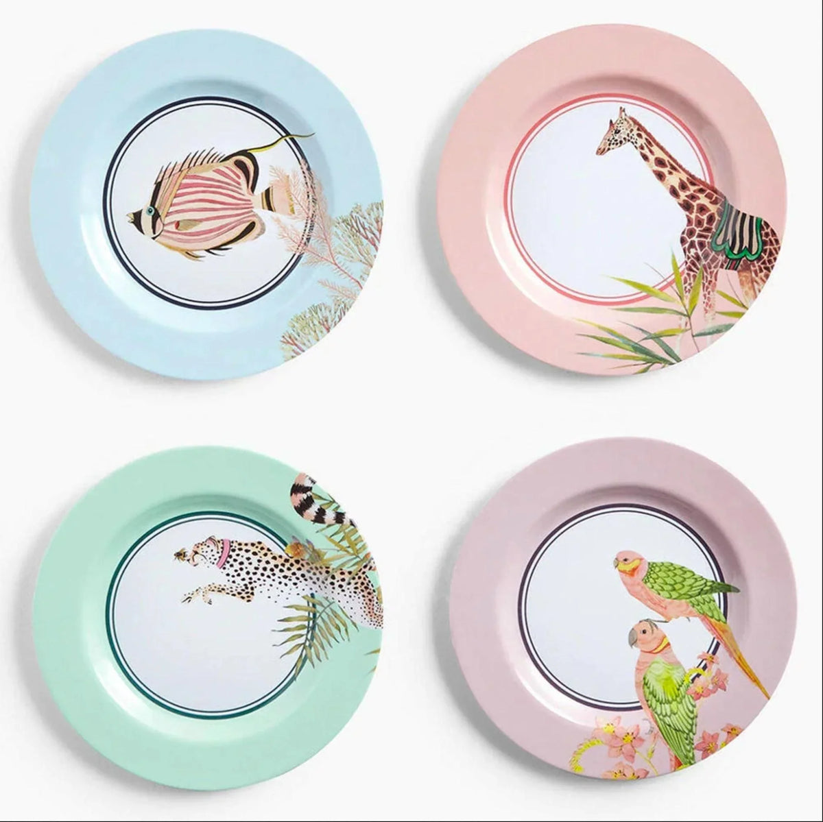 Yvonne Ellen Picnic - Side Plates Tableware Foxyavenue UK