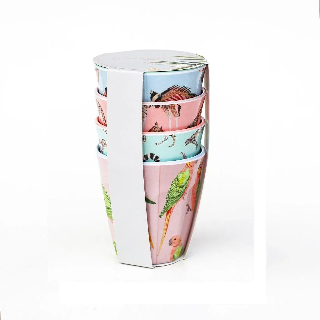 Yvonne Ellen - Set of 4 Picnic Tumblers Tableware Foxyavenue UK